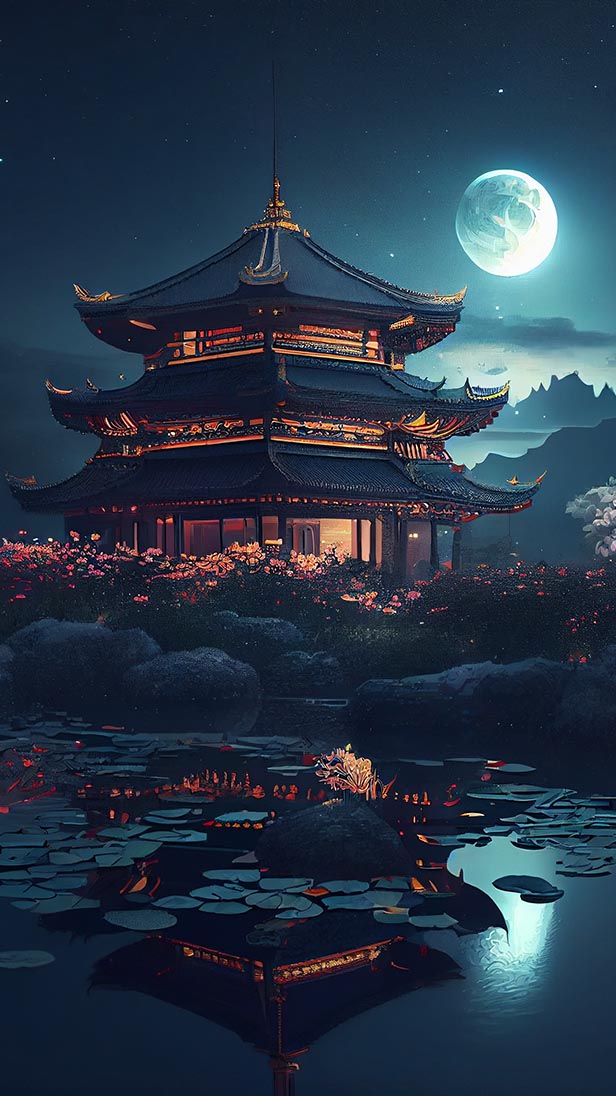 华丽的中国宫殿CG渲染