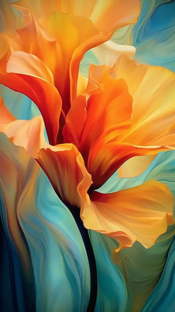 乔治亚·奥风格的令人惊叹的花卉艺术