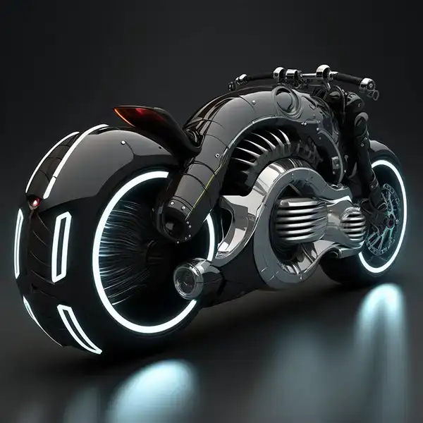 这是一款以科幻小说为灵感的未来派超级摩托车