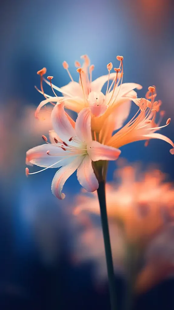 一朵背景模糊的花的特写一张在shutterstock上流行的微距照片插图