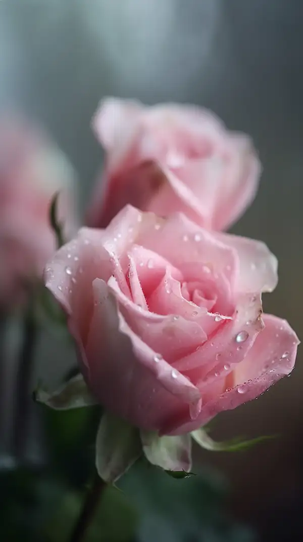 一小束粉红玫瑰